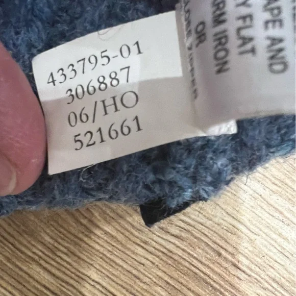 Banana Republic Wool Camel Hair Sweater Mens M Blue Gray 1/4 Zip Preppy - Picture 9 of 12